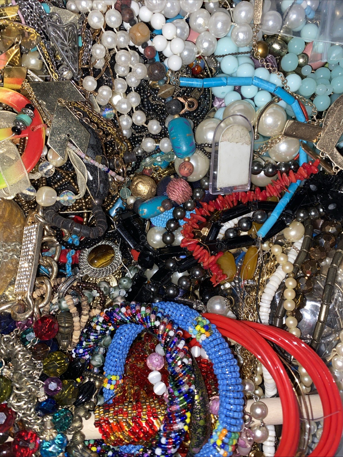 FREE SHIP LOT 1 DAY HANDLING Jewelry Junk 3 POUNDS 3 LBS VTG MODERN Y2K Grab Mix