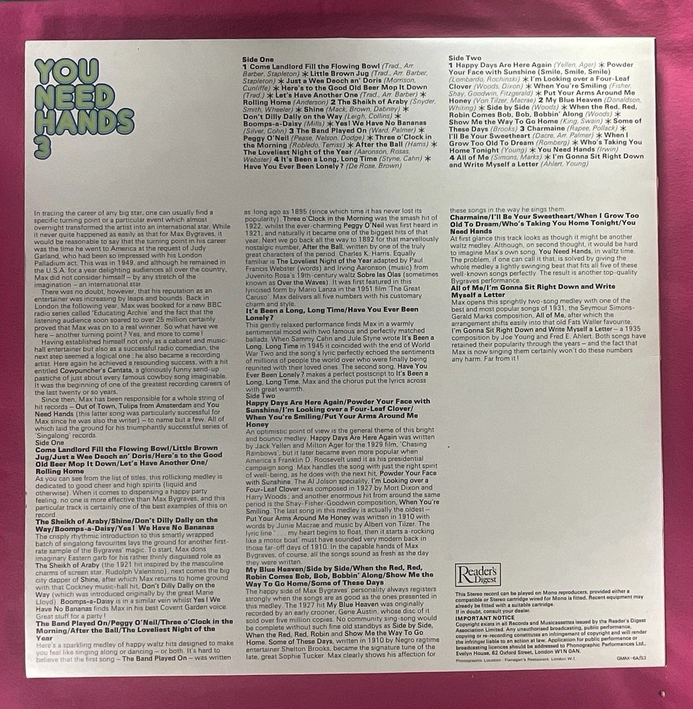 Max Bygraves Vinyl Box Set Singalong With Max UK