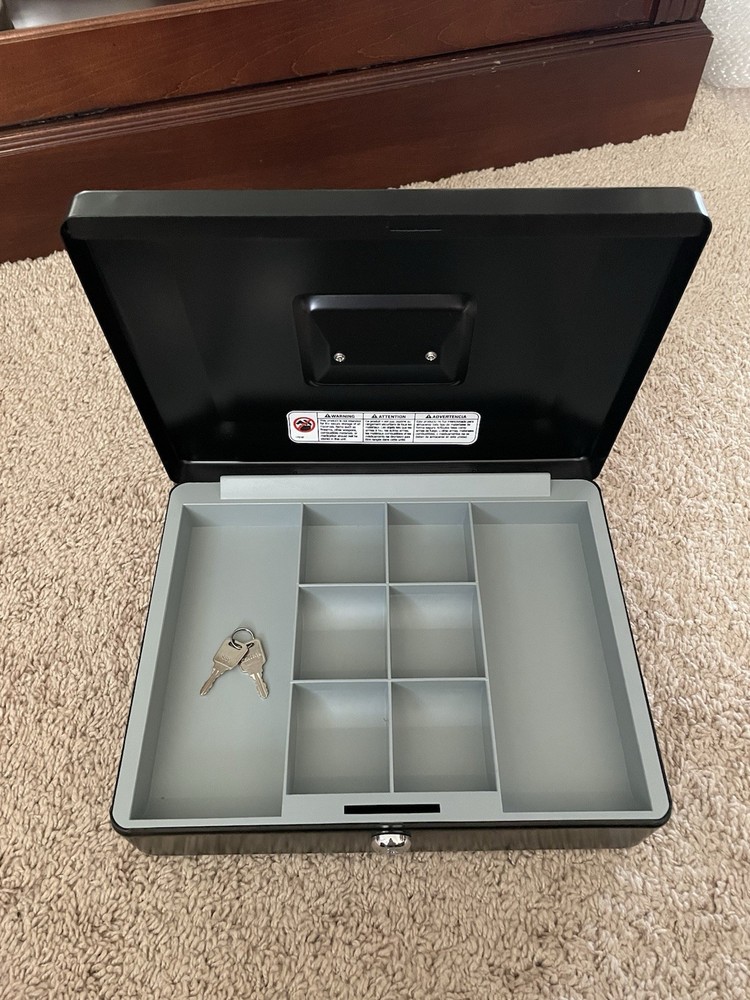 Lock Box With Keys 11.5x9x3.25