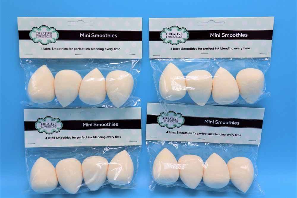 Creative Expressions Latex Mini Smoothies - Ink Blending tool -stencil tool 16pc
