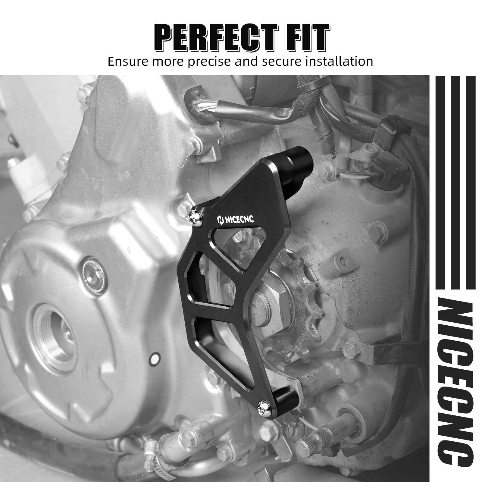 For Yamaha Raptor 700 700R Case Saver Sprocket Cover Guard 2006-2025 NICECNC