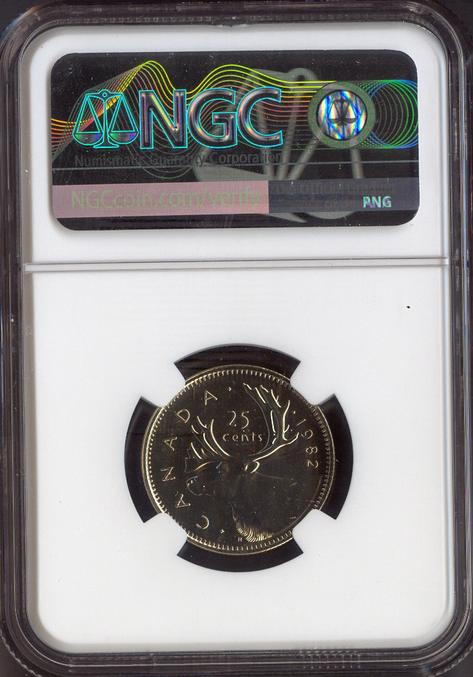 1982 Canada 25 Cents 25C MS67 MAC Quality