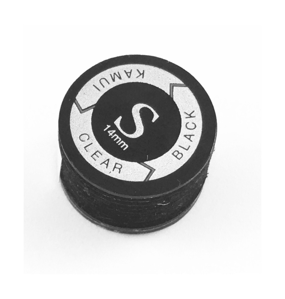 Kamui Clear Black Cue Tip - Single Tip Medium