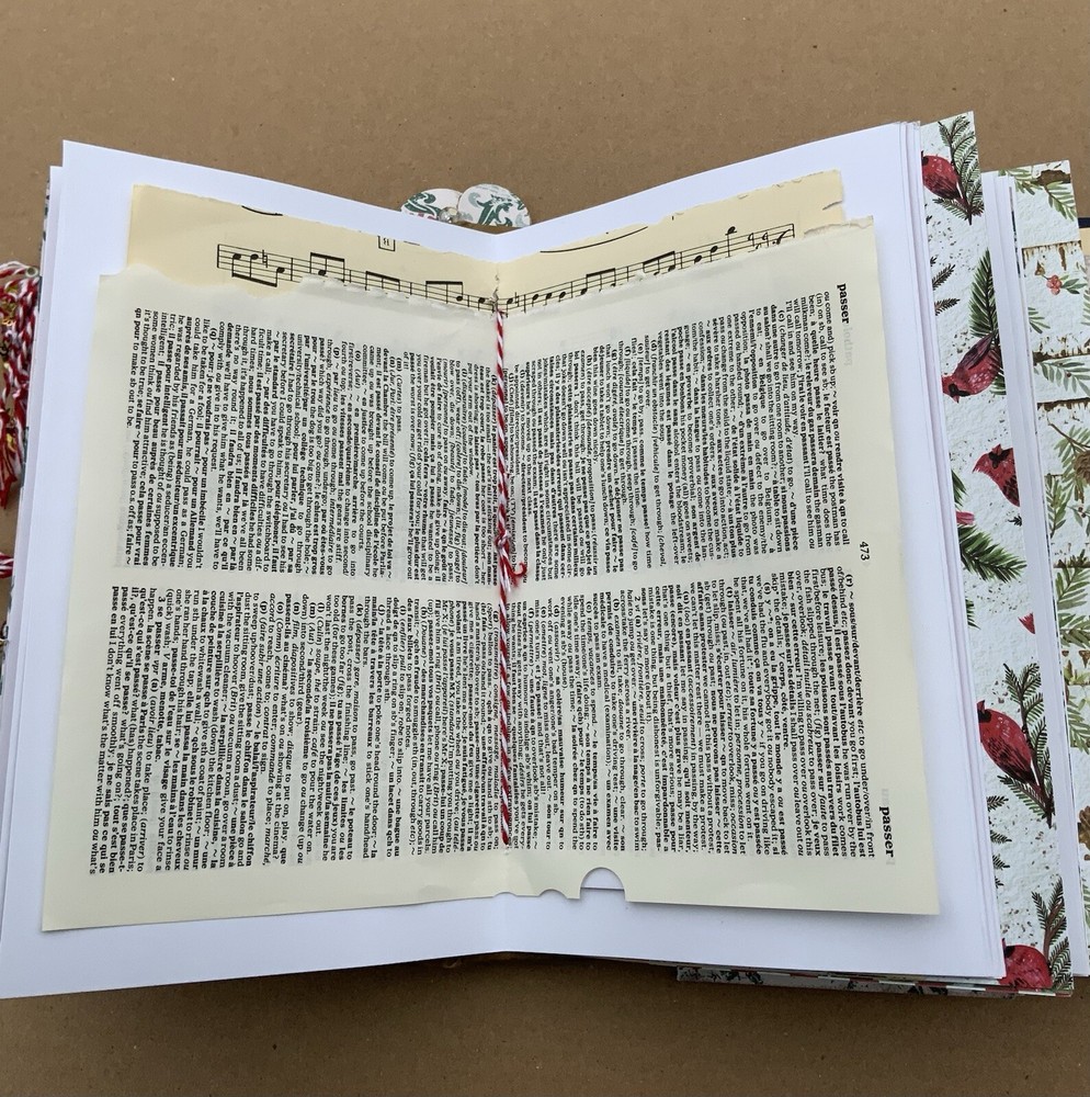 Handmade Christmas Junk Journal Kit