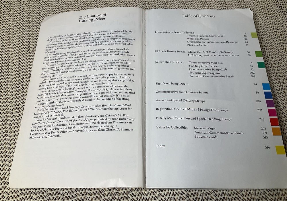 The Postal Service Guide to U.S. Stamps 15th Edition (1988) Fair Condition