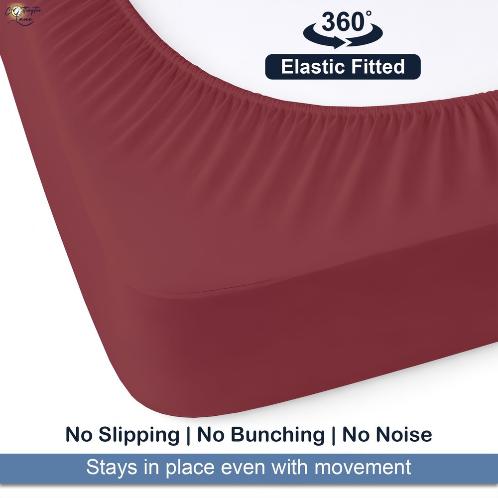 Split Head Flex King Fitted Sheet for Adjustable Beds, Premium Hotel Quality ...