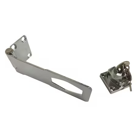 Locking Hasp, Locking, Chrome, 1-13/64Inl, 39Dz87