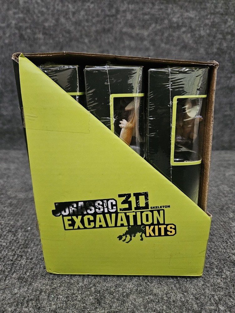 Jurassic 3D Skeleton Excavation Kits 12 pack
