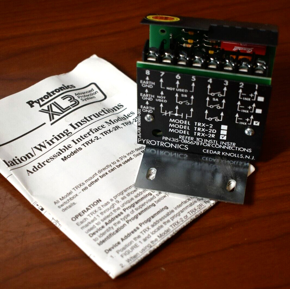 Pyrotronics TRX-2R Addressable Interface Module NOS