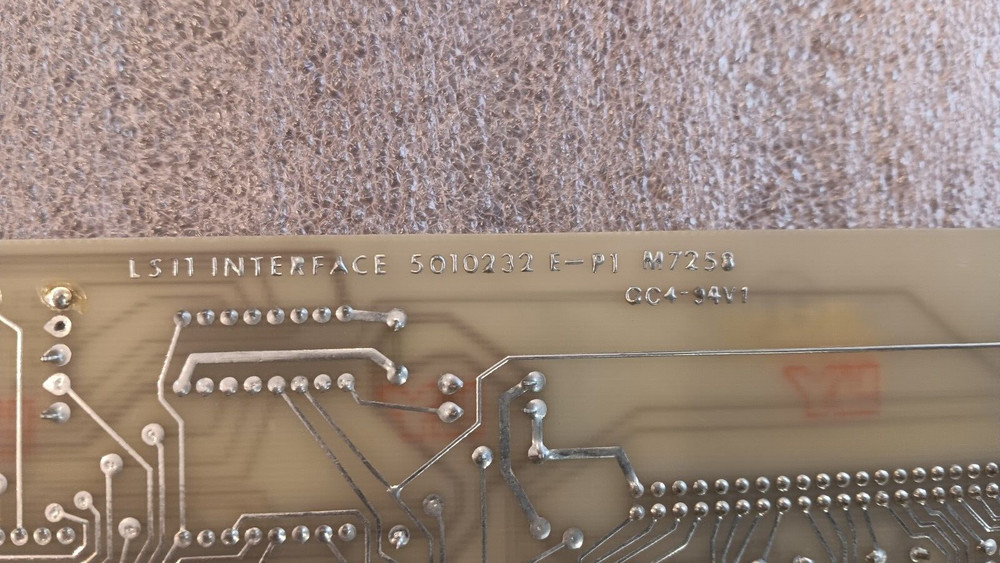 DEC Digital M7258 LS11 LP11/LS11 INTERFACE (B20)