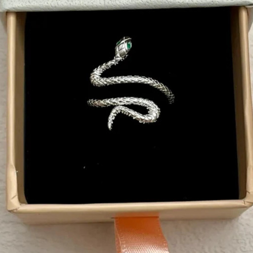 Snake Ring Adjustable Snake Ring Open Snake Ring Sterling Silver Snake Ring