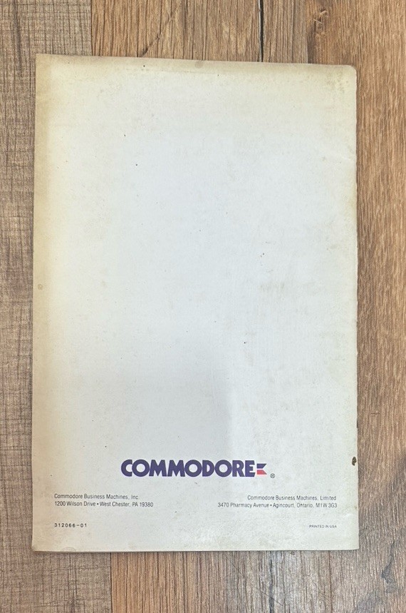 Commodore 1351 Mouse User’s Guide Manual for C64 C128 Computers 1986 Vintage