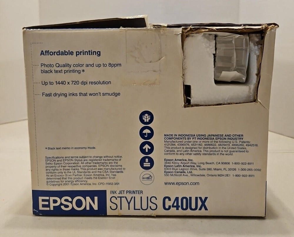 Epson Stylus C40UX Inkjet Printer