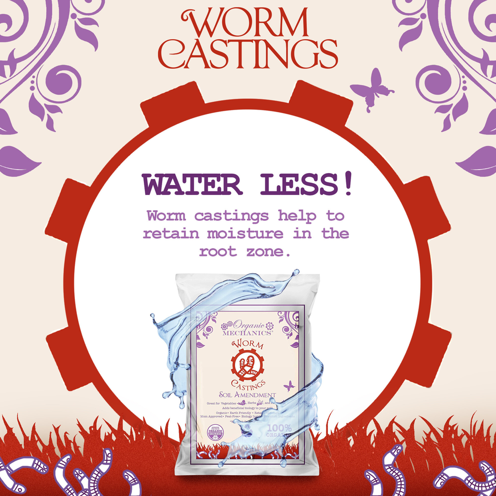 Organic Mechanics Worm Castings Soil Amendment, 1 Pound