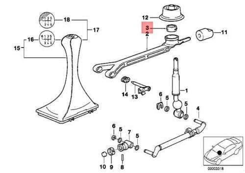 ✅86-18 Genuine OEM Shift Bearing Lever Bushing for BMW M E30 E36 E46 E39 E87 E90