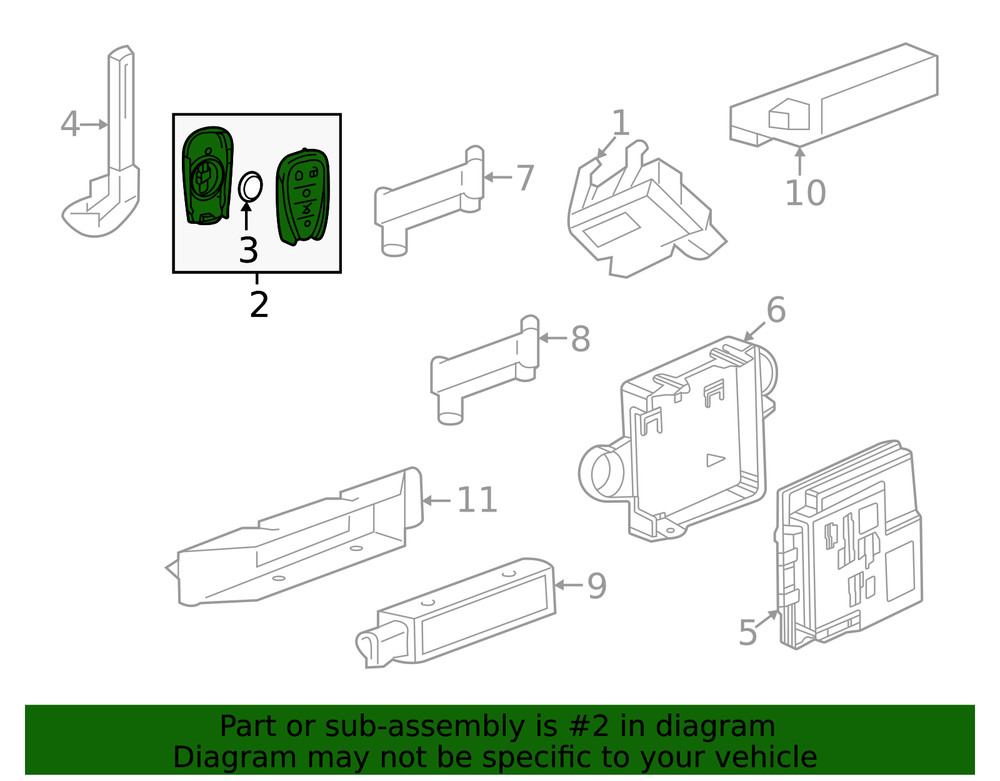 Genuine GM Transmitter 13547830