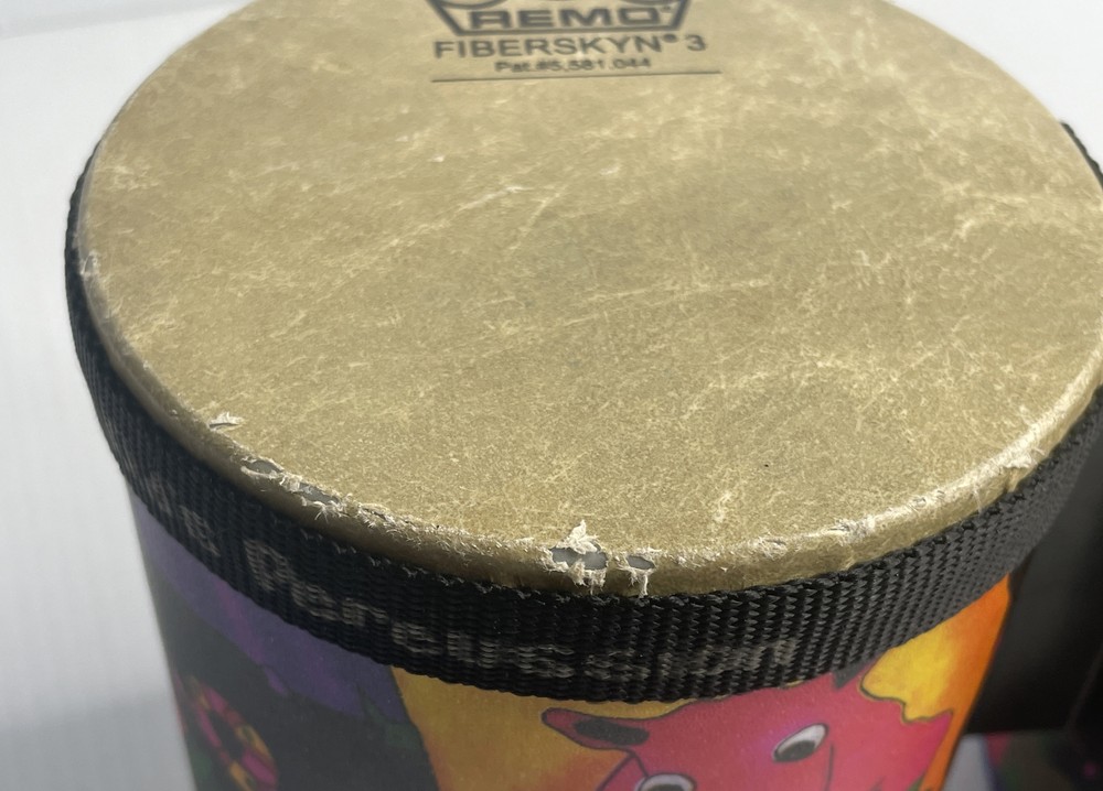 REMO KIDS PERCUSSION BONGO DRUM SET WITH RAINFOREST GRAPHIC