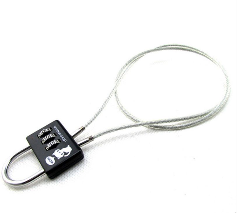 3 Dial Digit Password Combination Padlock Suitcase Luggage Metal Mini Code Lock