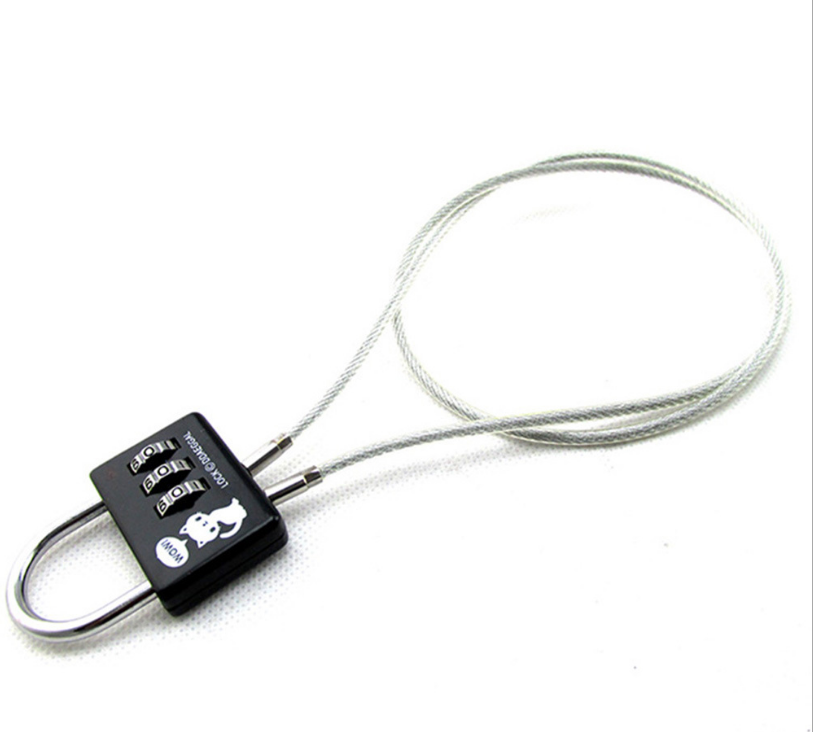 3 Dial Digit Password Combination Padlock Suitcase Luggage Metal Mini Code Lock