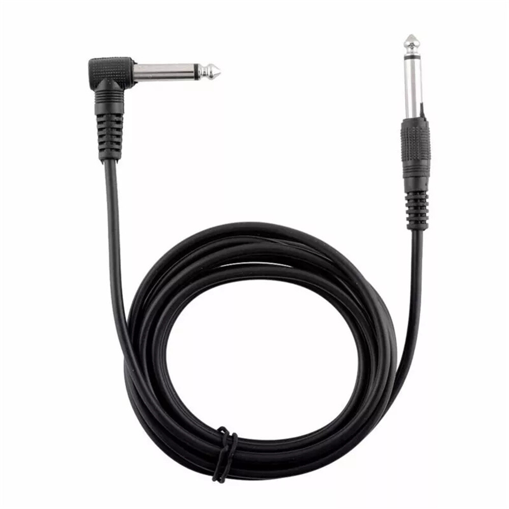 10FT Electric Patch Cord Guitar Amplifier Amp Cable Right Angle 90 Degree