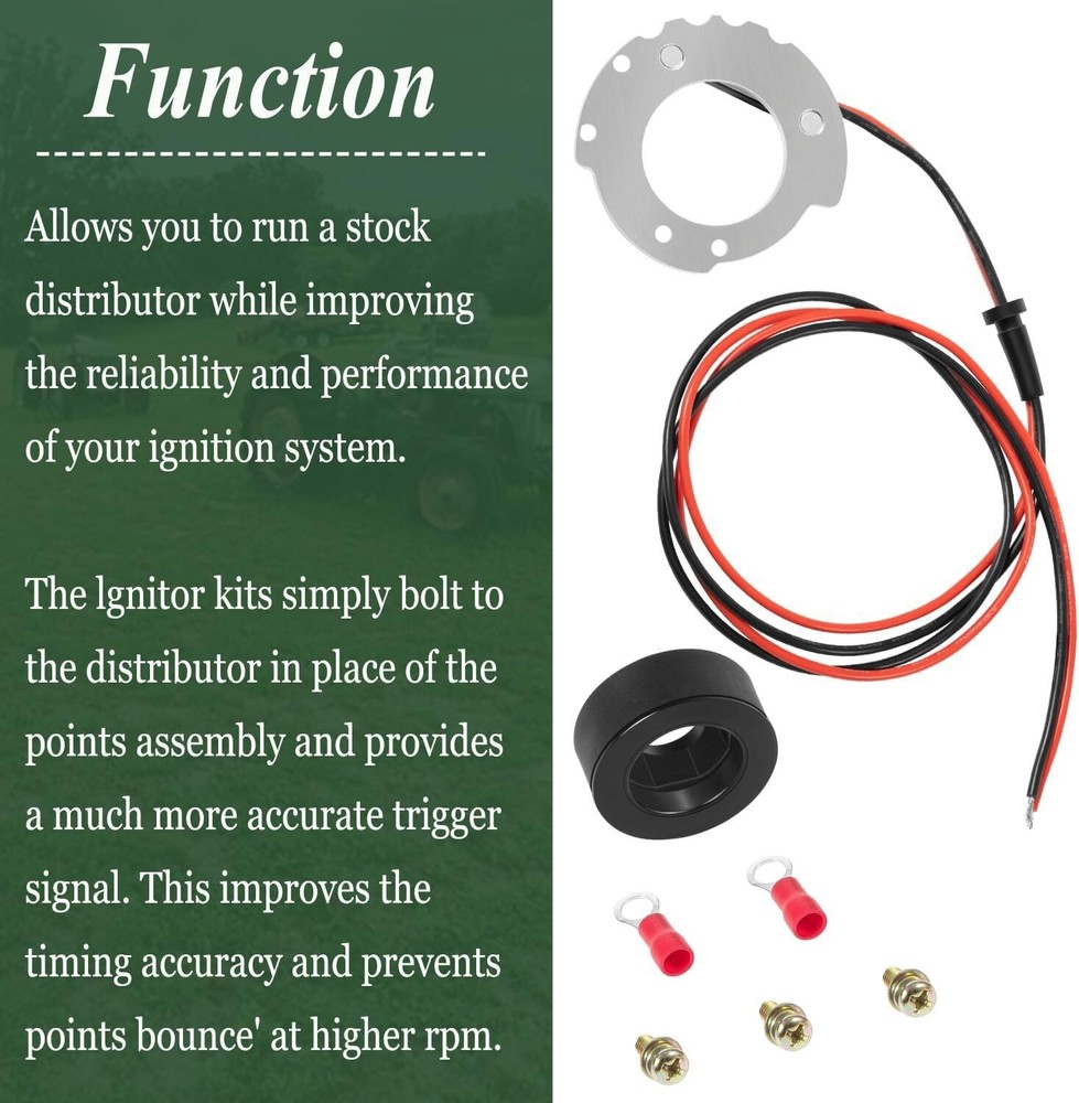 Electronic Ignition Conversion Kit for Ford 8N 9N 2N Tractor 12V Negative Ground