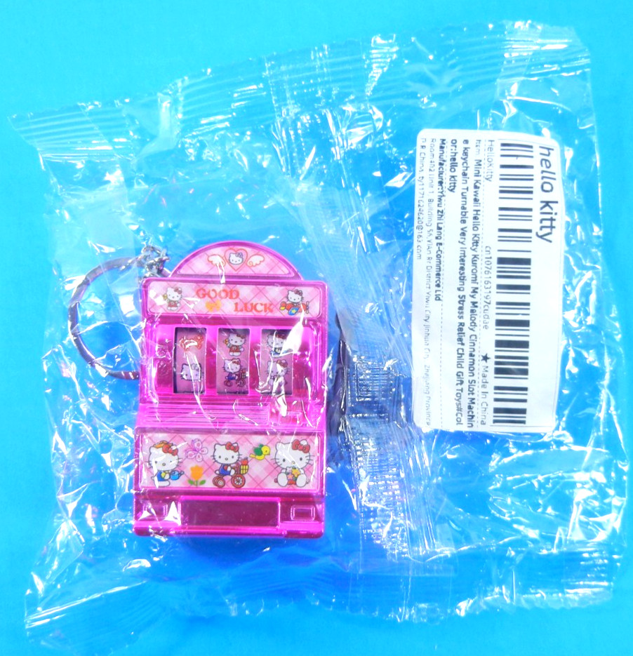 Hello Kitty Slot Machine Key Ring Charm