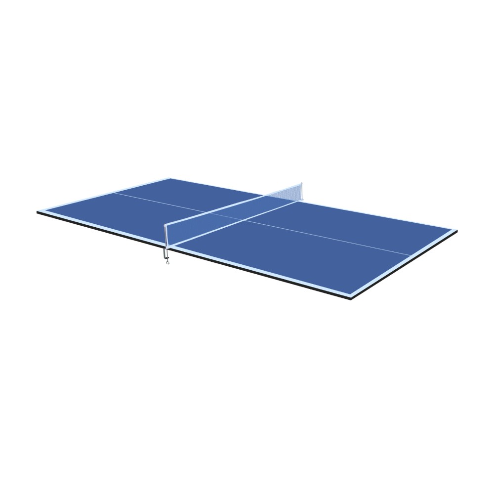 Folding Blue Portable Ping Pong Table Top with Net Posts Indoor