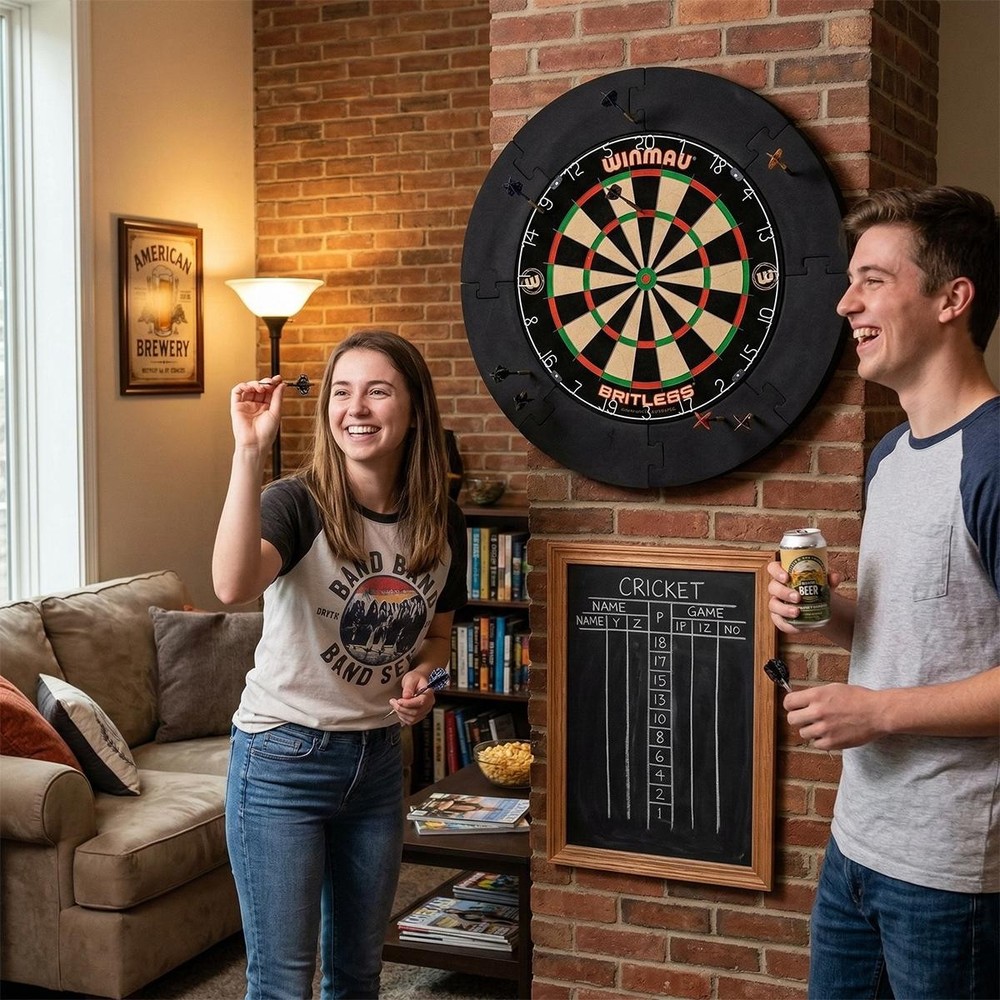 Black EVA Dartboard Protective Ring 45cm Inner Diameter Removable