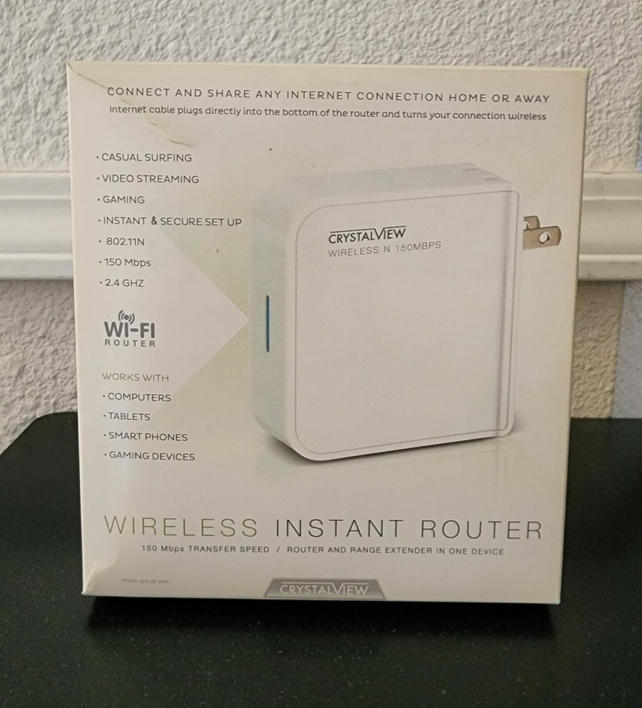 CrystalView Wireless Router And Range Extender