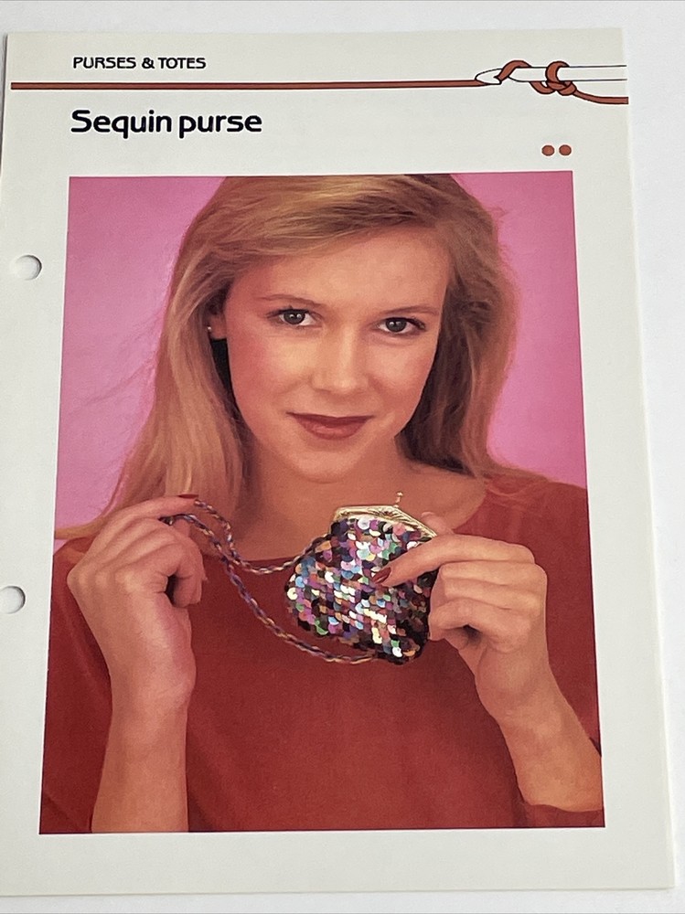 Marshall Cavendish Sequin Purse  Crochet Pattern