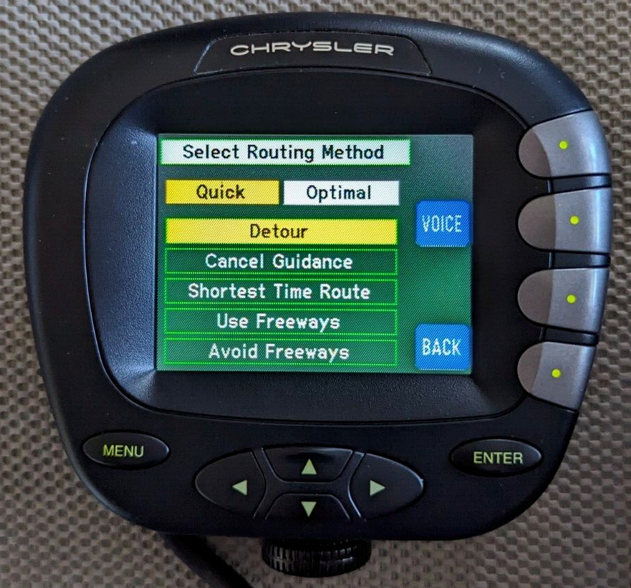 OE MOPAR 2000-2003 Navigation Display/Controller Service Part - PN 05017418AB