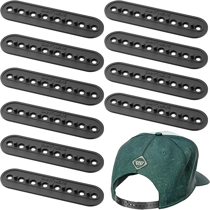 10 Pack Hat Size Extender, Adjustable Hat Buckle Replacement, TPR
