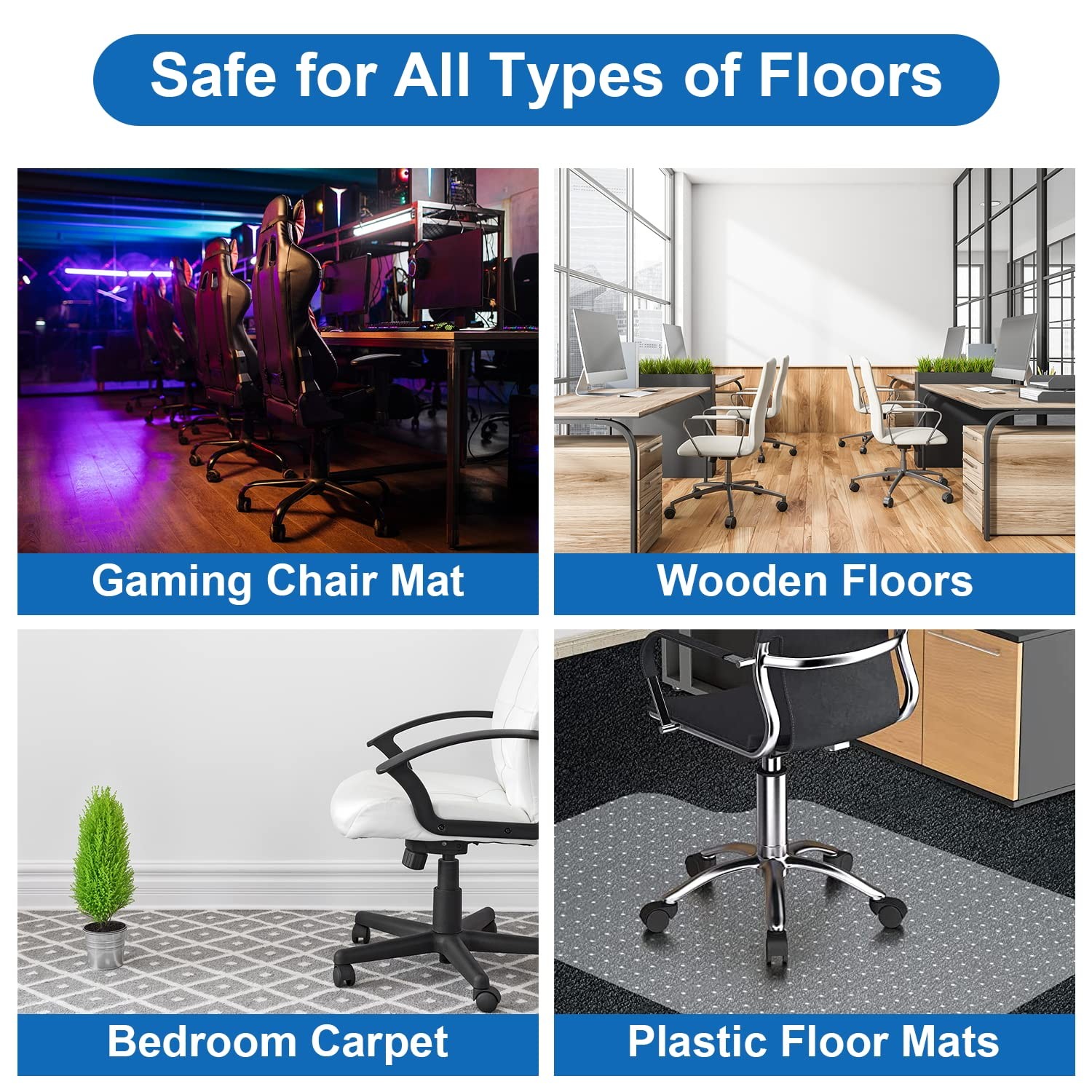 Office Chair Wheels Replacement 5 Pcs 2 Inch Office Chair Casters Heavy Duty