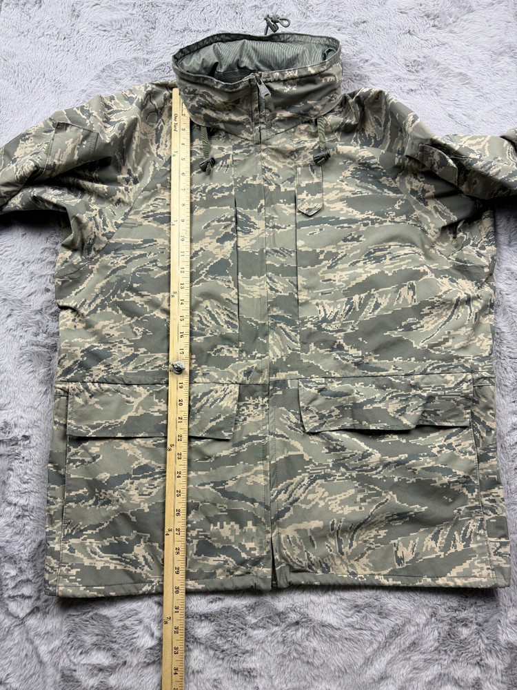 USAF Air Force Jacket Large Regular Parka All Purpse Tiger Stripe Gortex Barrier