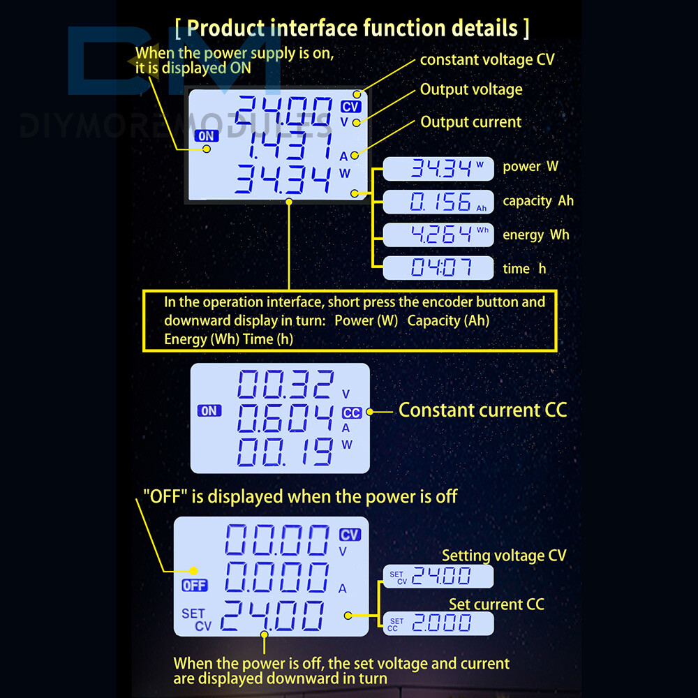 Adjustable CNC Regulated Power Supply Module Constant Volt&Current DC Step-down