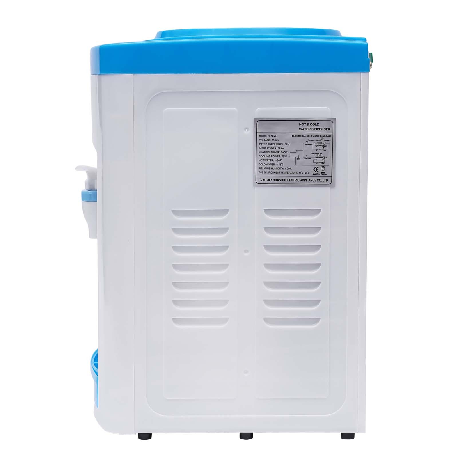 5 Gallon Hot Cold Water Dispenser Countertop Water Cooler Dispenser TOP Loading