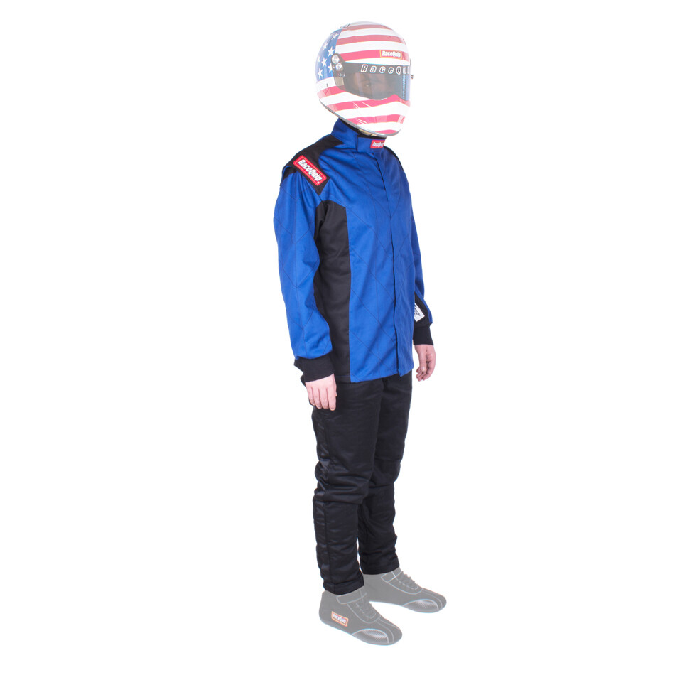 Racequip 131923 Jacket Chevron Blue Medium Sfi-1