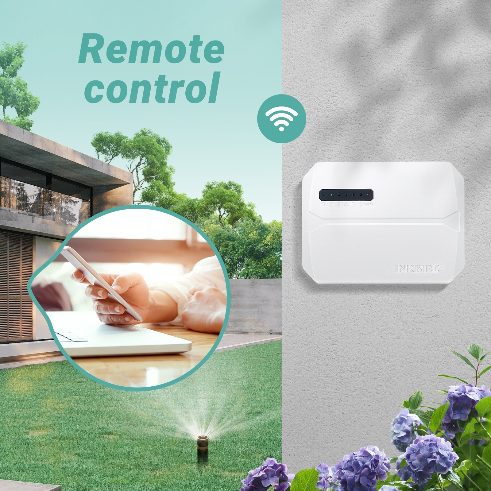 6-Zone Smart Sprinkler Controller Irrigation Watering Timer