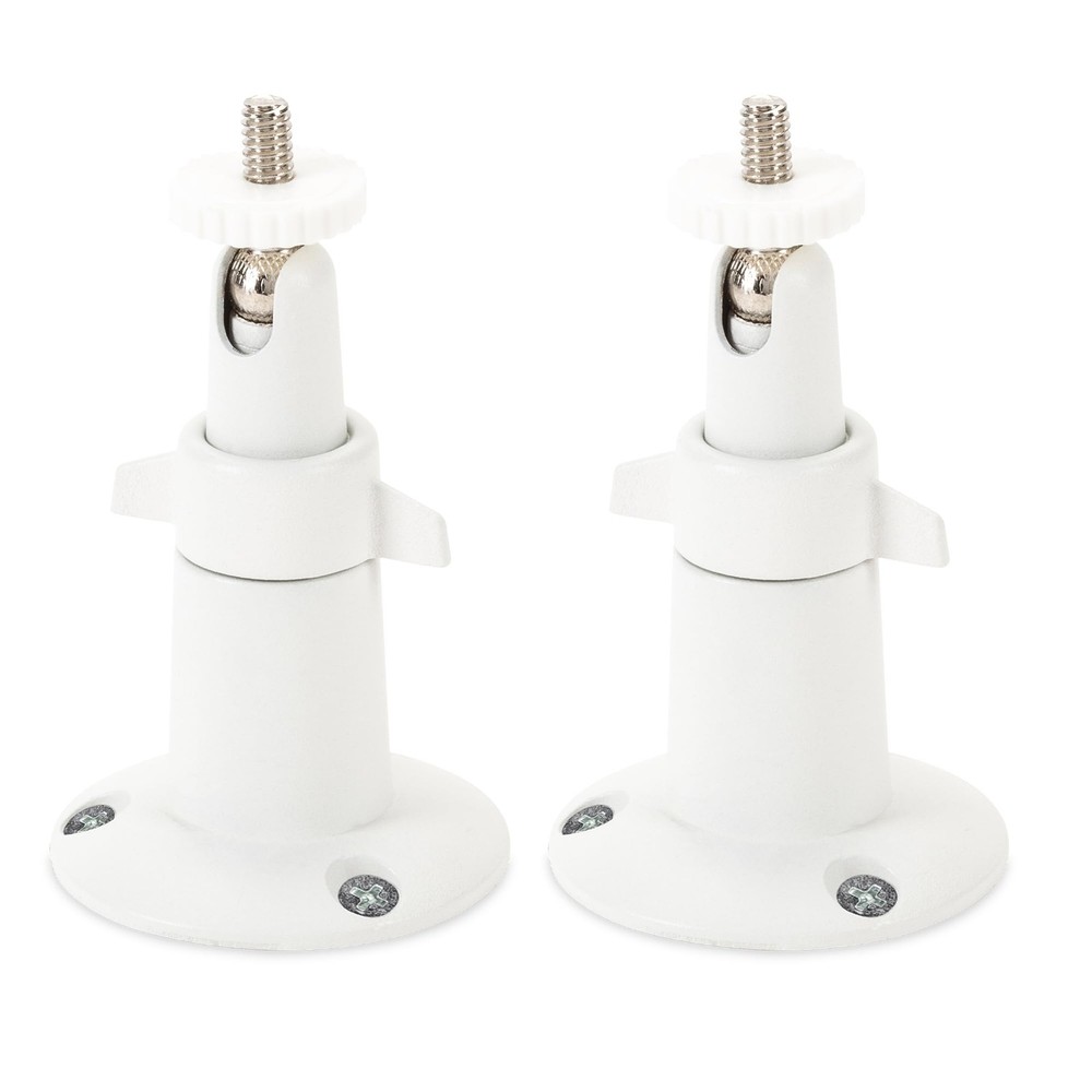 Wasserstein Adjustable Metal Wall Mount for Arlo Essential 3rd 2 Pack, White