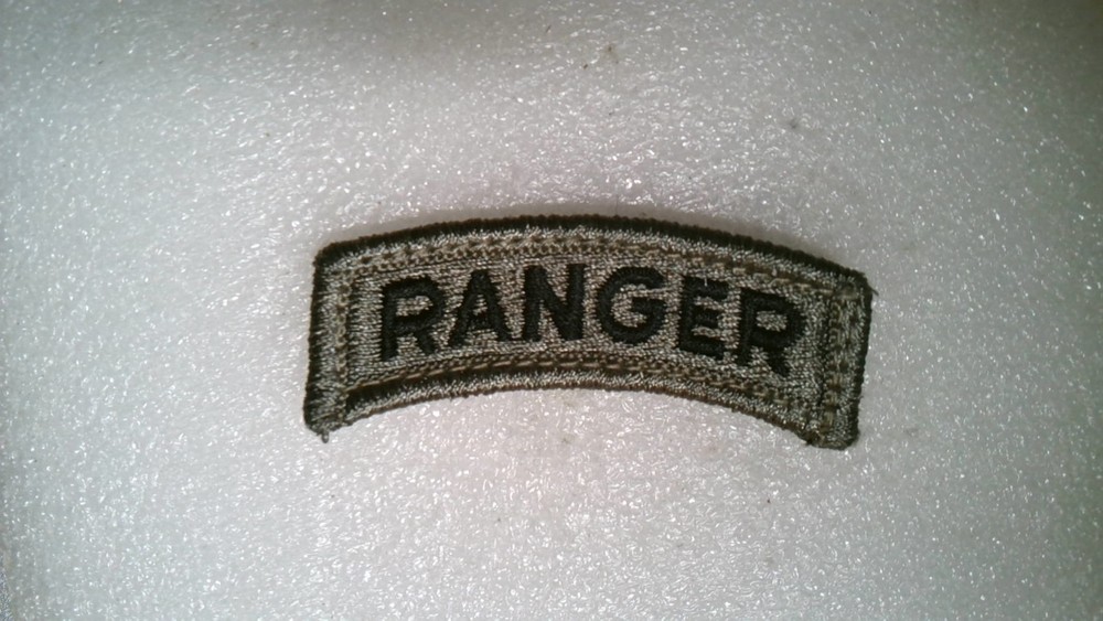 MILITARY PATCH ACU HOOK AND LOOP US ARMY TAB RANGER