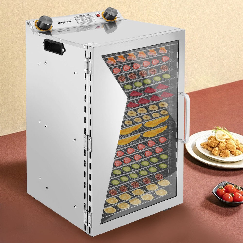 18-Tray Food Dehydrator Machine Adjustable Temperature for Jerky/Fruit/Vegetable