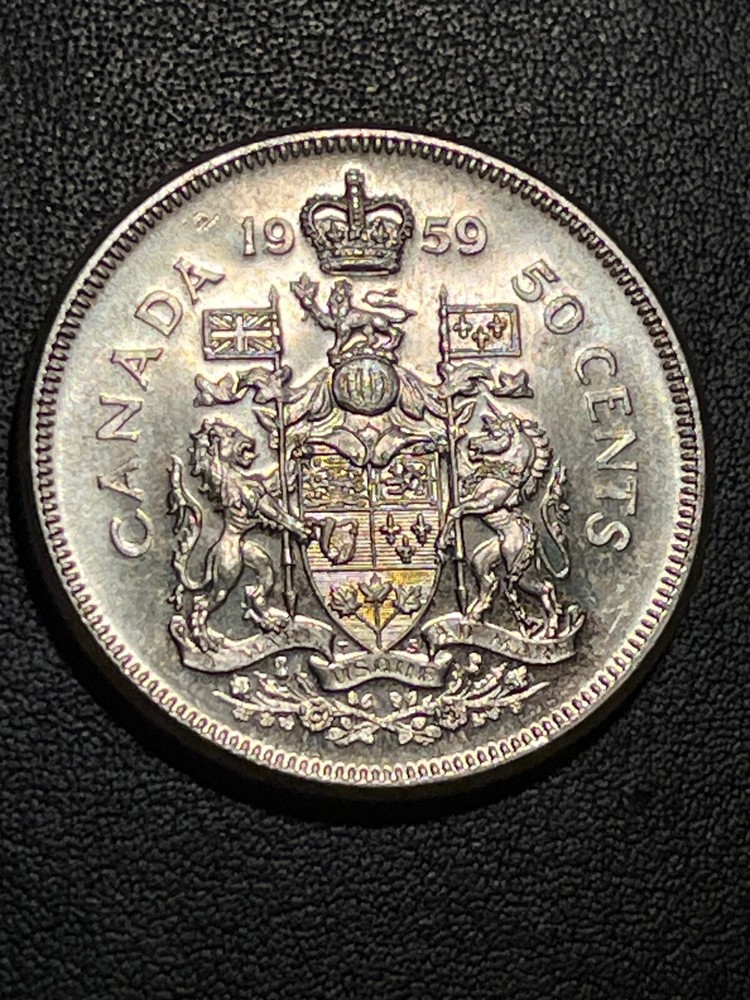 1959 Canada Half Dollar Silver Coin Gem BU #2