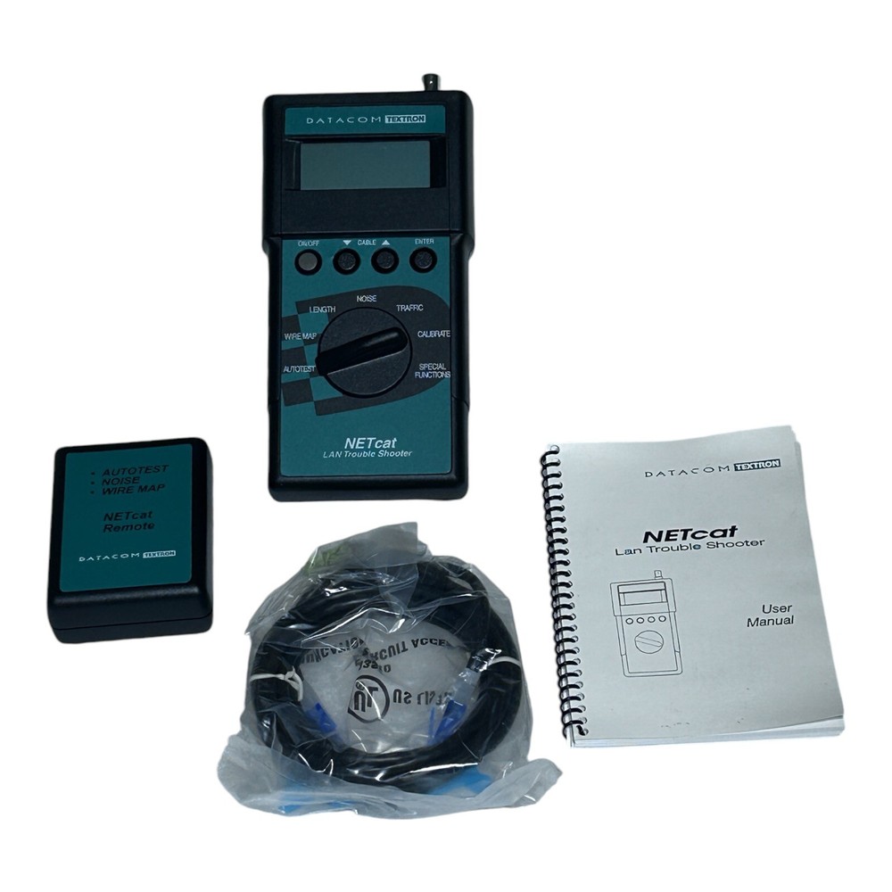 DATACOM TEXTRON NETcat 800 LAN Trouble Shooter Network Cable Tester & Remote