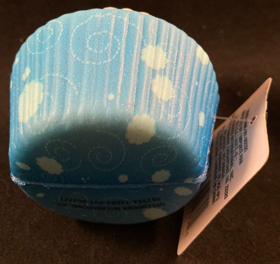 Cupcake w/ Blue Wrapper - Squishy Toy - Super Soft - Approx. 3" High