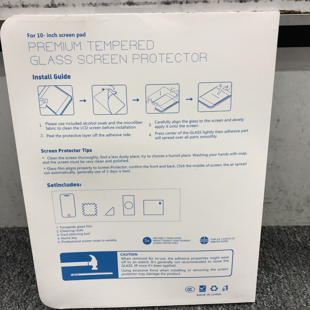 Premium Tempered GLASS Screen Protector for iPad 2 3 4 GENERATION