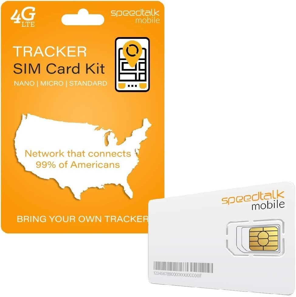 GPS Tracker SIM Card Kit: Standard, Micro, Nano for 4G Devices - Easy Activation