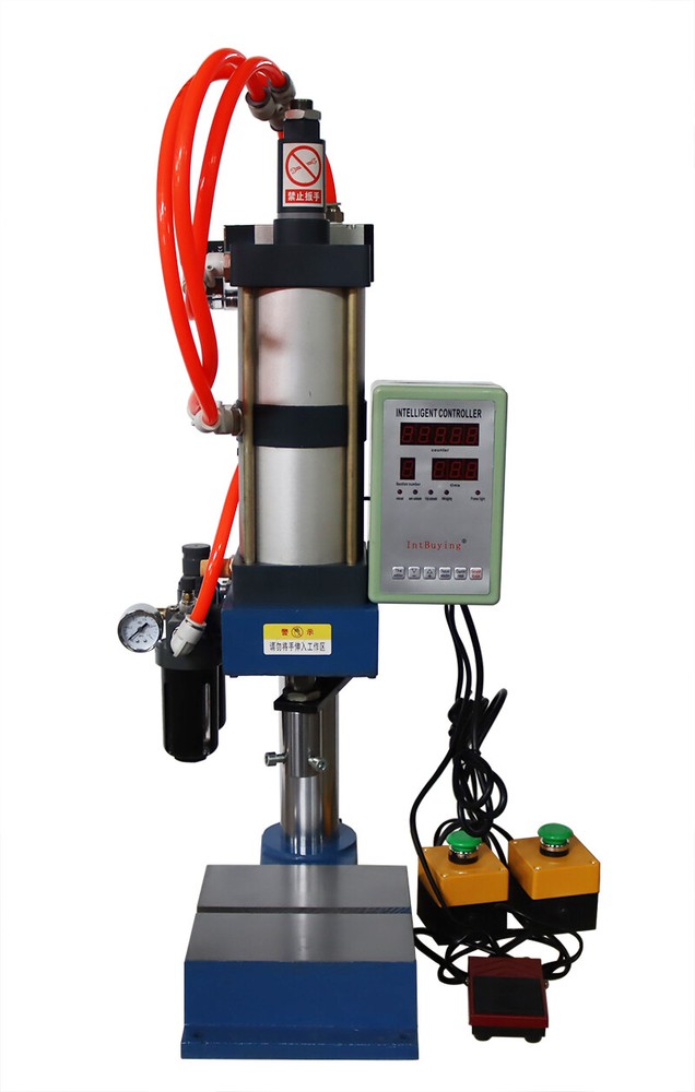 110V 2205Lbs Pneumatic Punch Machine Punch Press with 2 Buttons Controller