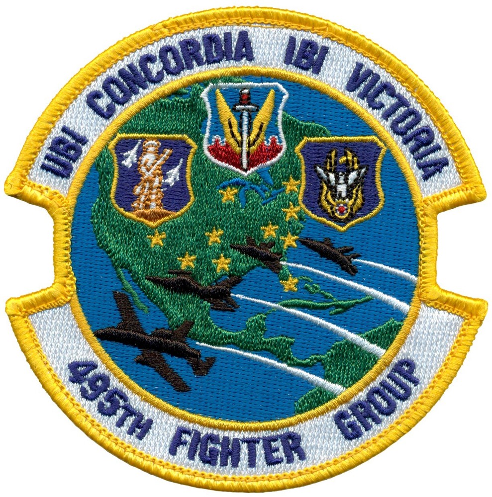 USAF  495TH FIGHTER GROUP – MORALE - PATCH