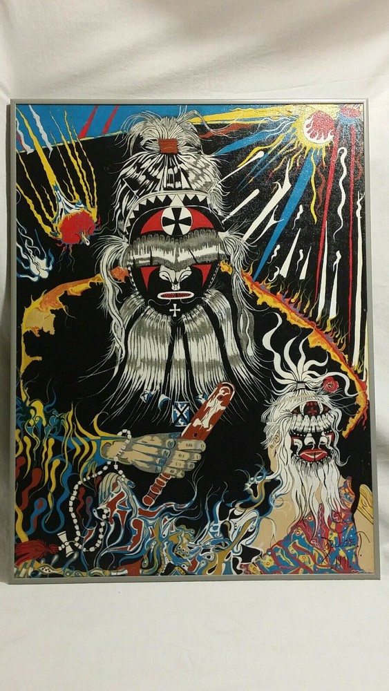 Painting Psychedelic Shaman Mandala