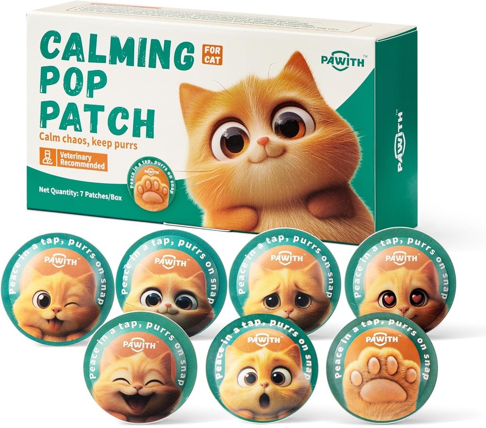 Cat Calming Diffuser – for Travel, Car & Home Use, 1 Pack, Pop Patch